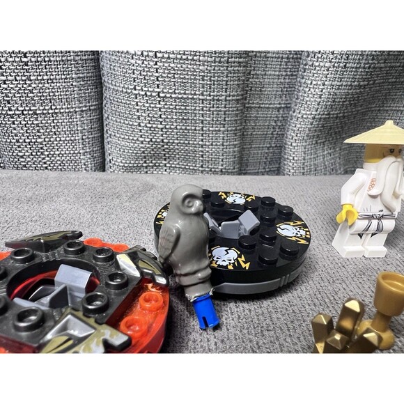 LEGO NINJAGO Mini Figures Lot Pieces Parts Sensai Wu Sword Owl Spinner Toy - Picture 8 of 8